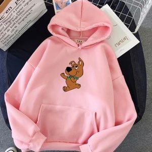 Scooby Doo Print Hoodie Size M